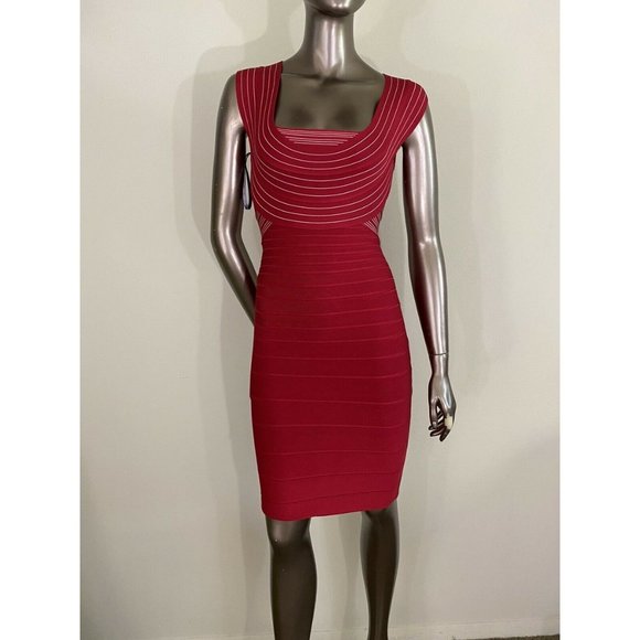 Herve Leger Dresses & Skirts - NWOT Herve Leger Authentic Sample Red Dress Size S